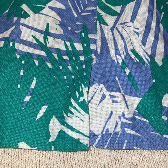 Summer at the country club Loft size 14 tropical leaf print skirt - Picture 5 of 5
